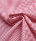 Světle růžové káro - bavlna