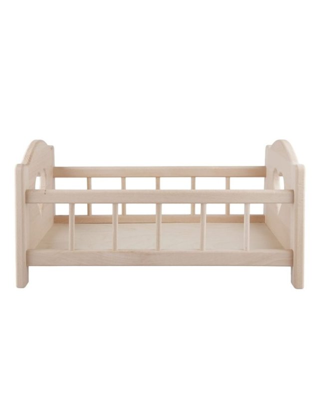 dřevěná postýlka pro panenky XL  50 cm  natural
