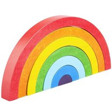 dřevěná duha montessori barevná