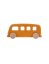 dřevěná designová hračka - autobus vintage - Barva: Oranžová