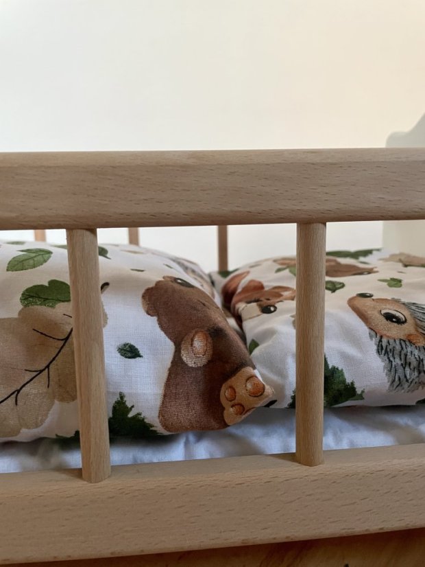 peřinky pro panenku - kolekce ZVÍŘÁTKA - Barva: duhová zvířátka