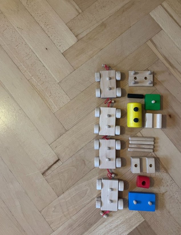 vláček skládací montessori