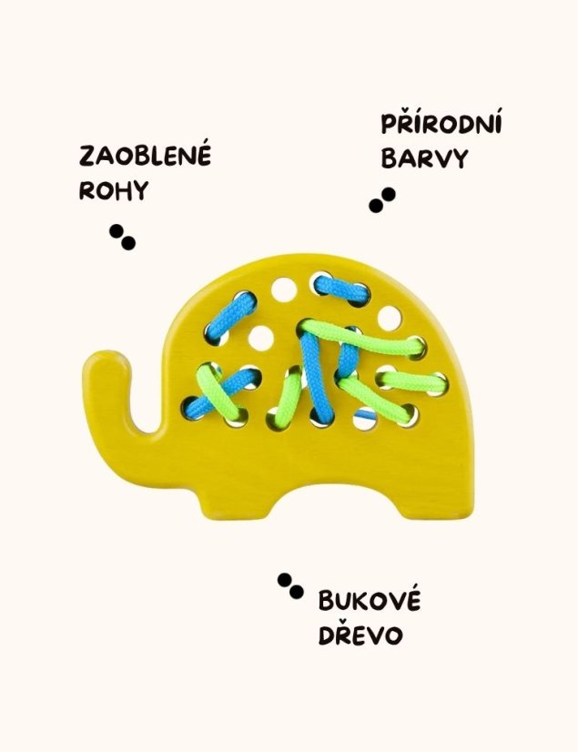 provlékačka SLON - Barva: Žlutá