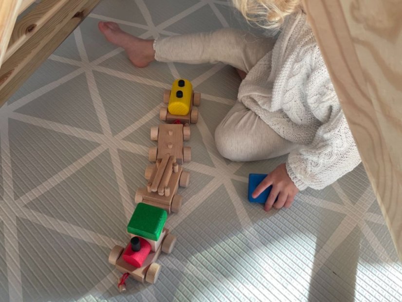 vláček skládací montessori