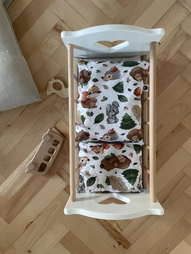 peřinky pro panenku - kolekce ZVÍŘÁTKA - Barva: duhová zvířátka