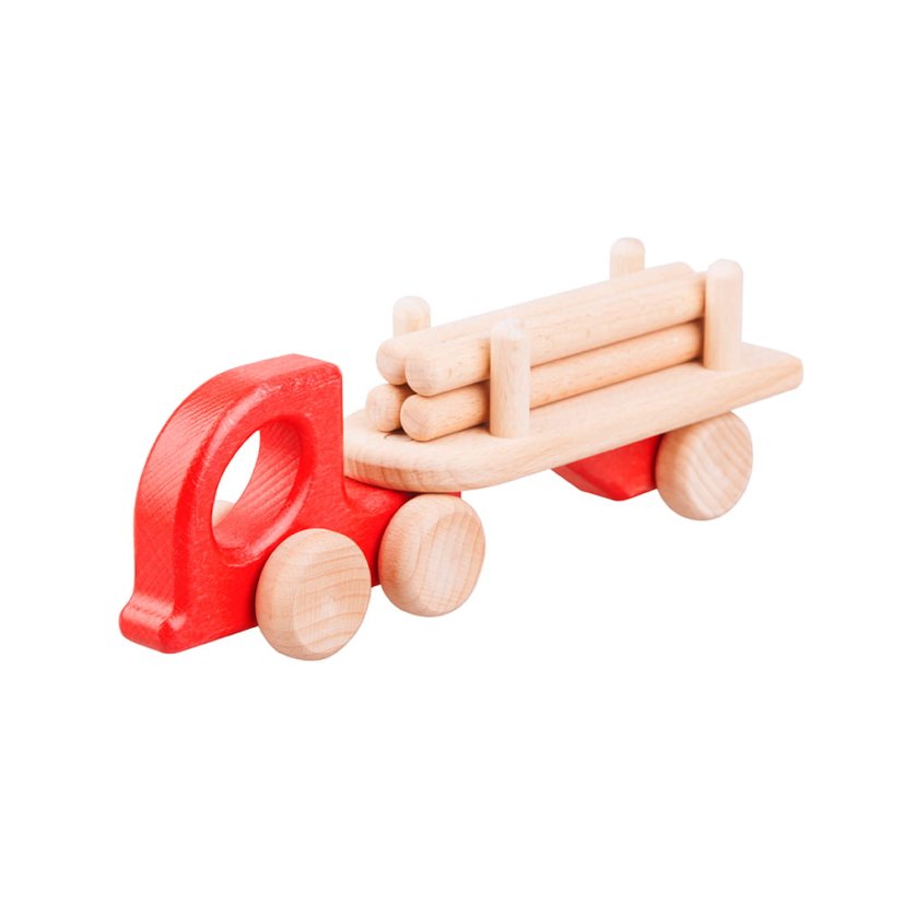 malý náklaďák se dřevem