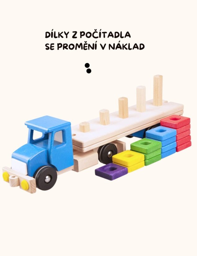 pyramida počítadlo 1-5 montessori